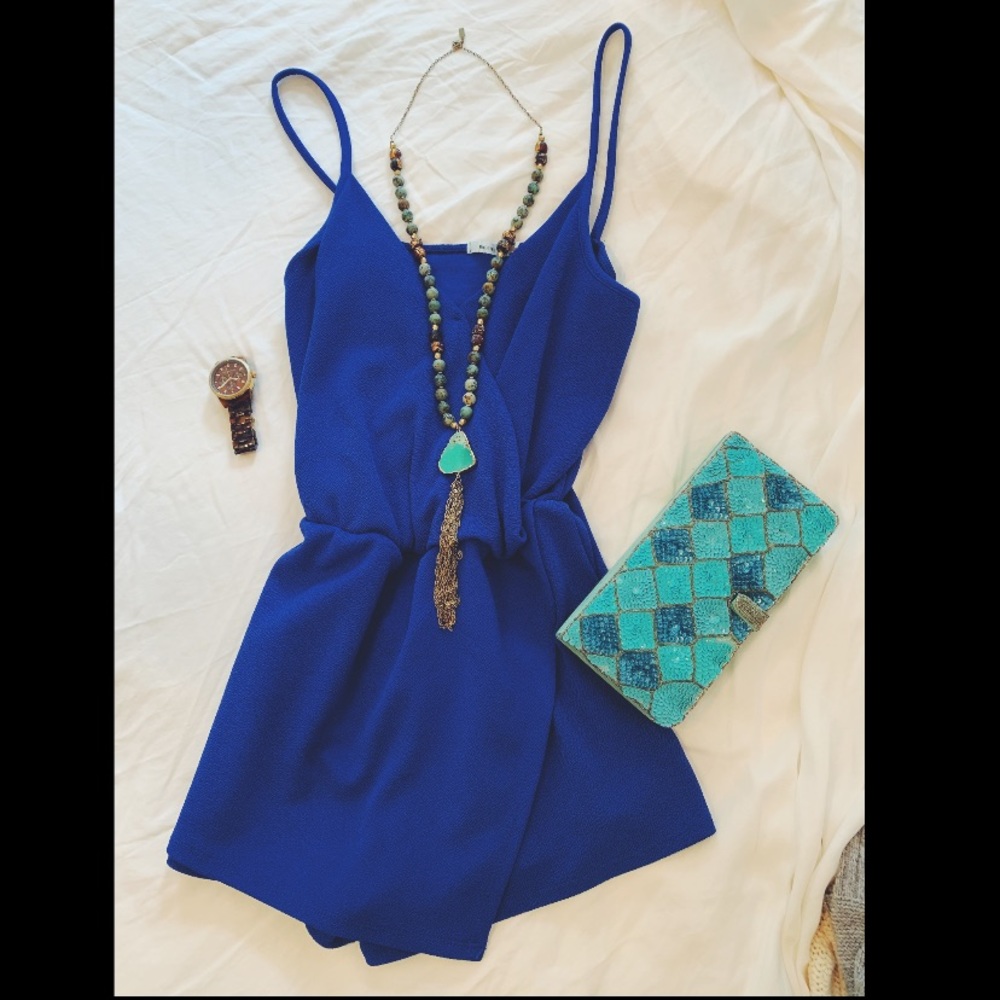 size S blue romper!! (Watch also for sale)